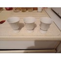 3 Tasses Brulots Porcelaine 19 ème