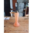 Pied de Lampe en Pate de Verre Orange