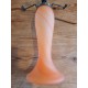 Pied de Lampe en Pate de Verre Orange