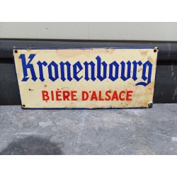 Plaque émailée KRONENBOURG