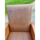 Paire de Fauteuils Vintage Skai Marron