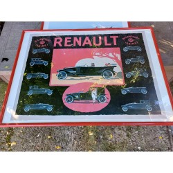 lithographie encadrée " Renault "