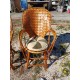 Paire de Fauteuil Vintage en Lattes de Chataigner