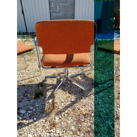 Fauteuil et 2 Chaises Vintage EUROSIT