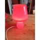 Paire de Lampes Vintage en Opaline Rouge