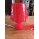 Paire de Lampes Vintage en Opaline Rouge