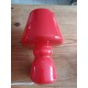 Paire de Lampes Vintage en Opaline Rouge