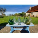 Lot de 13 Dames Jeanne , Bouteilles , Flacon verre Anciens