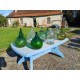 Lot de 13 Dames Jeanne , Bouteilles , Flacon verre Anciens