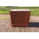 Commode 3 Tiroirs Noyer et Laiton