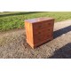 Commode 3 Tiroirs Noyer et Laiton