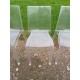 8 Chaises Plastic Transparent Vintage