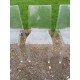 8 Chaises Plastic Transparent Vintage