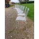 8 Chaises Plastic Transparent Vintage