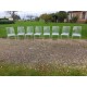 8 Chaises Plastic Transparent Vintage