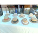 Lot de 8 Chapeaux de Paille Anciens