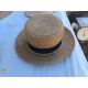 Lot de 8 Chapeaux de Paille Anciens