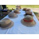 Lot de 8 Chapeaux de Paille Anciens