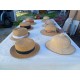 Lot de 8 Chapeaux de Paille Anciens