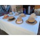 Lot de 8 Chapeaux de Paille Anciens