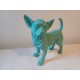 Chien Bleu Vintage en Platre