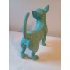 Chien Bleu Vintage en Platre