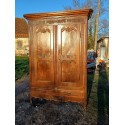 Armoire 3 Portes , 1 Tiroir , Noyer 19 éme