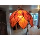 Suspension Vintage Plastic Marron Transparent