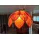 Suspension Vintage Plastic Marron Transparent