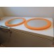 Paire de Miroirs Vintage Plastic Orange