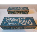 Paire de Boites Publicitaire de Chocolat Klaus