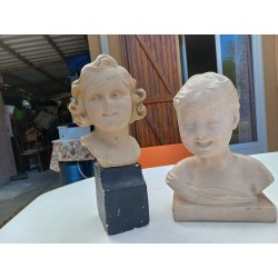 2 Platres Chérubins Garçon et Fille